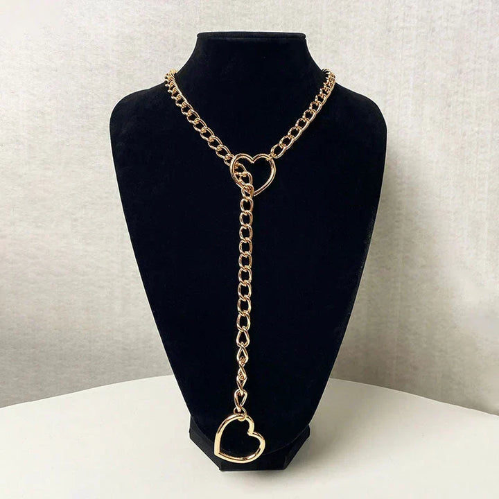 Gothic-Punk Hartvormige Ketting