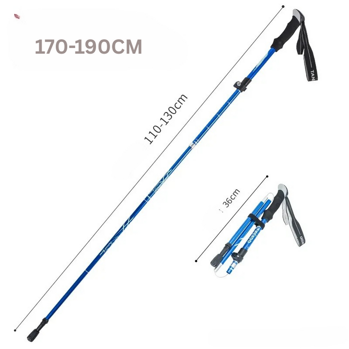 Opvouwbare Telescopische Wandelstok van Aluminium voor Outdoor & Senioren