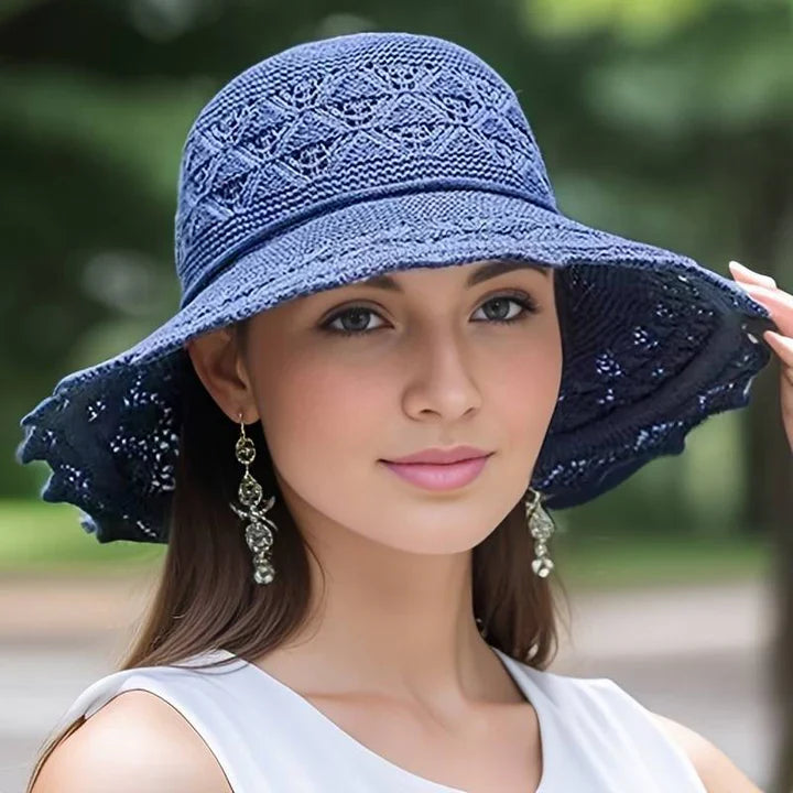 Elegante Zonnehoed Met Brede Rand