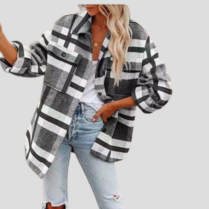 Geruit overshirt voor dames