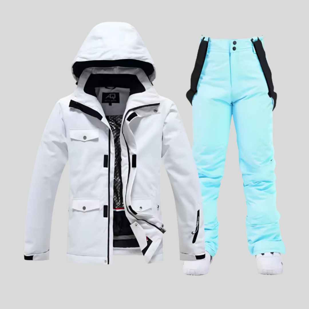 Dames ski-jas en -broekset, functionele winteroutfit