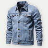 Heren denim truckerjack in klassieke stijl voor dagelijks gebruik