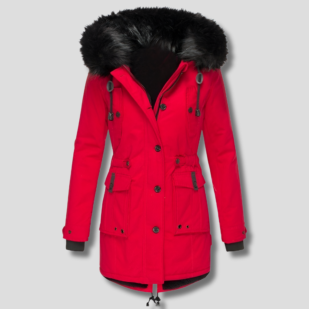 Warme Winterjas met Capuchon voor Dames
