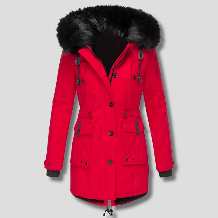 Warme Winterjas met Capuchon voor Dames