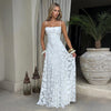 Zomerse sexy chiffon jurk met bandjes en elegante open rug