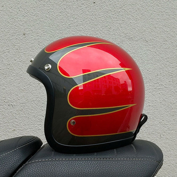 AeroGuard Vintage Helm Gecertificeerd volgens DOT- en ECE-Normen