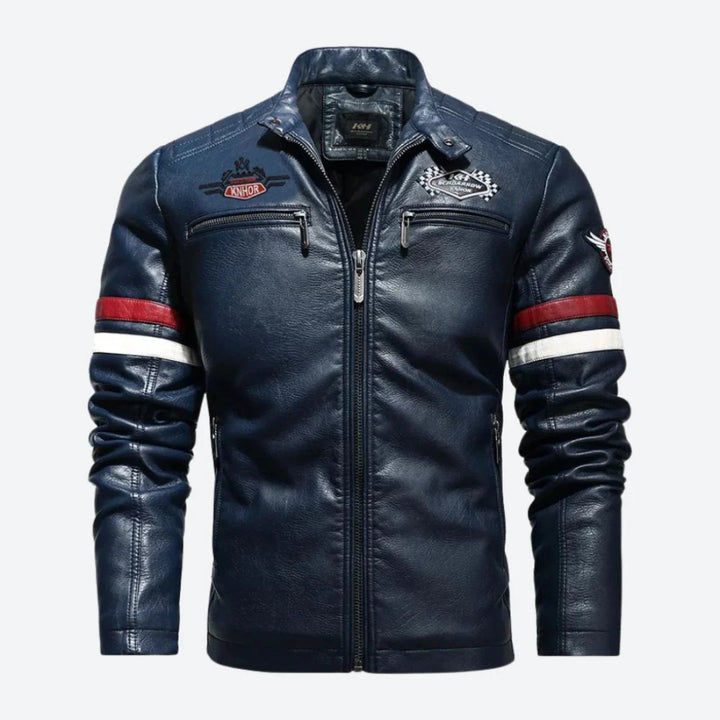 Stijlvol Zwart Heren Motorjack