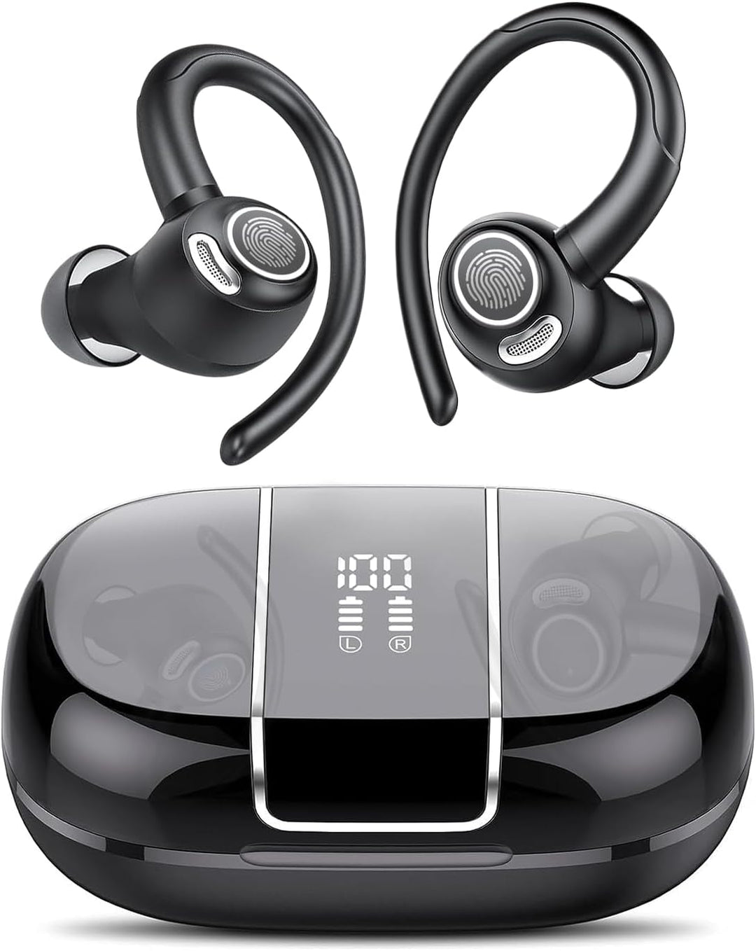 Draadloze Bluetooth 5.3 Sportoordopjes met Geluidsisolatie en 48 Uur Speeltijd – Zeyora