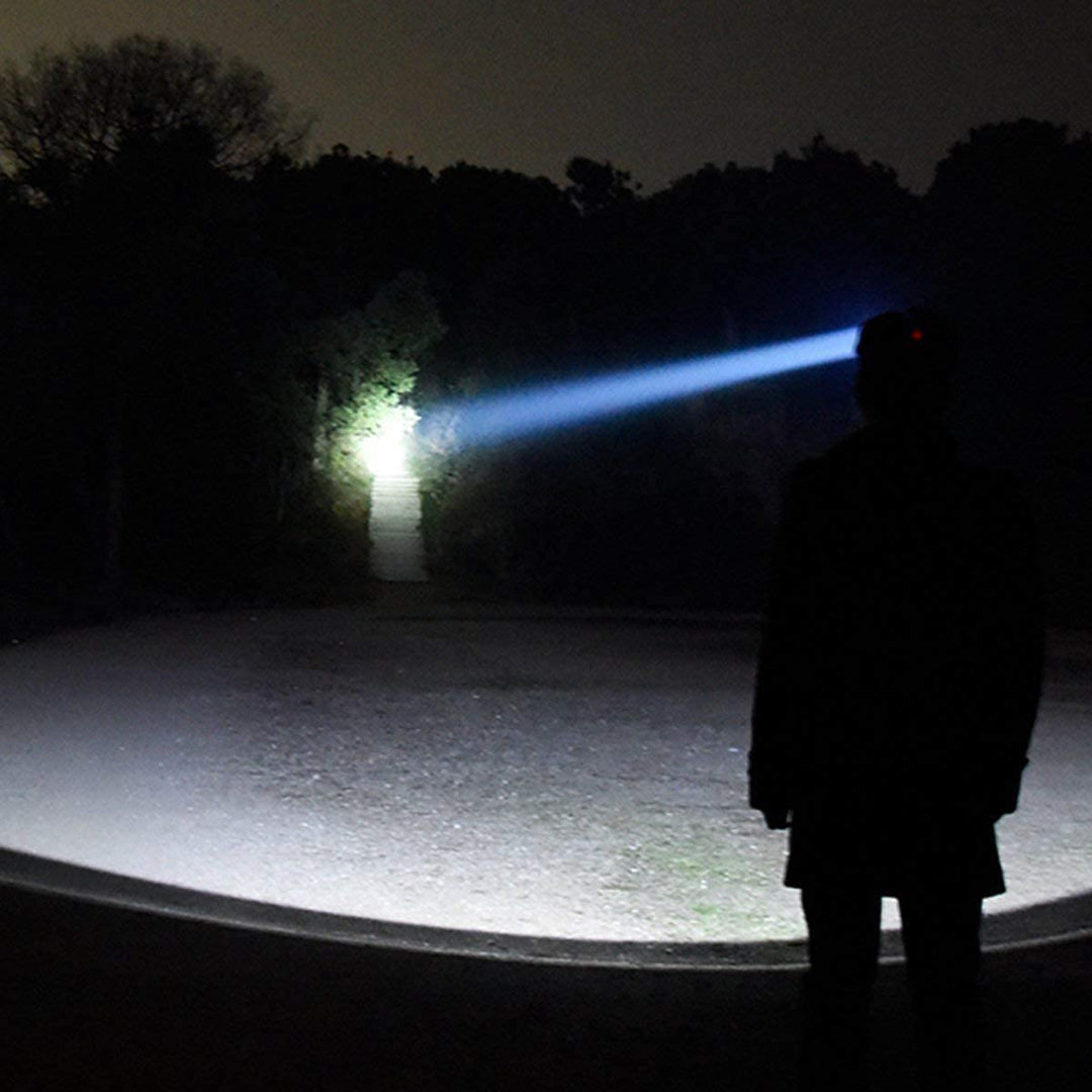Hqdz-Td 20000 Lumen Oplaadbare Hoofdlamp - Waterdicht, Regelbaar Licht voor Buiten, Jagen, Kamperen