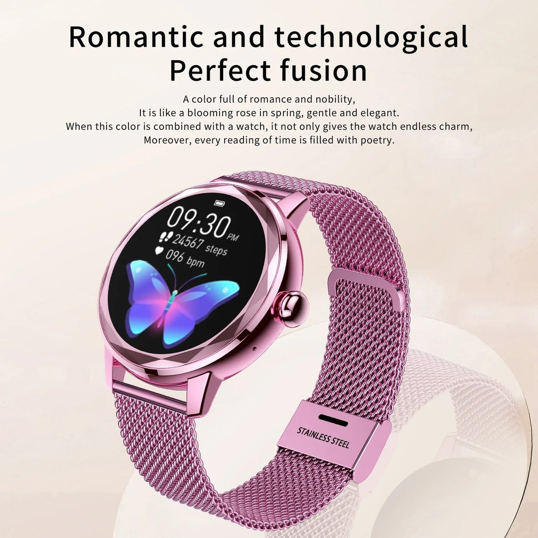 Smartwatch Dames Smart Gold – Luxe Sporthorloge in Roestvrij Staal