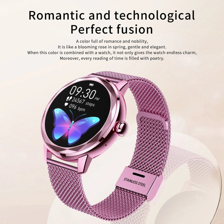 Smartwatch Dames Smart Gold – Luxe Sporthorloge in Roestvrij Staal