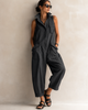 Simone™ | Mouwloze Jumpsuit