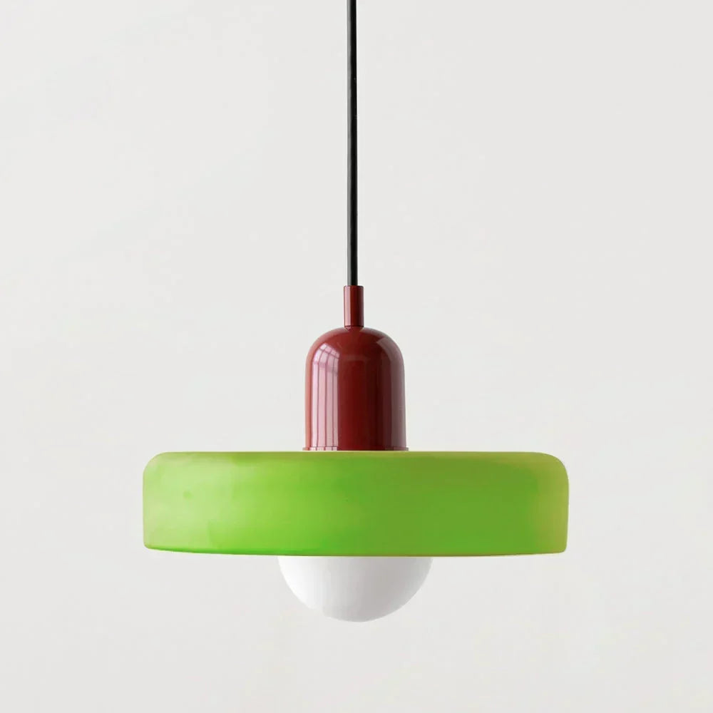 Bauhaus glas-in-lood hanglamp