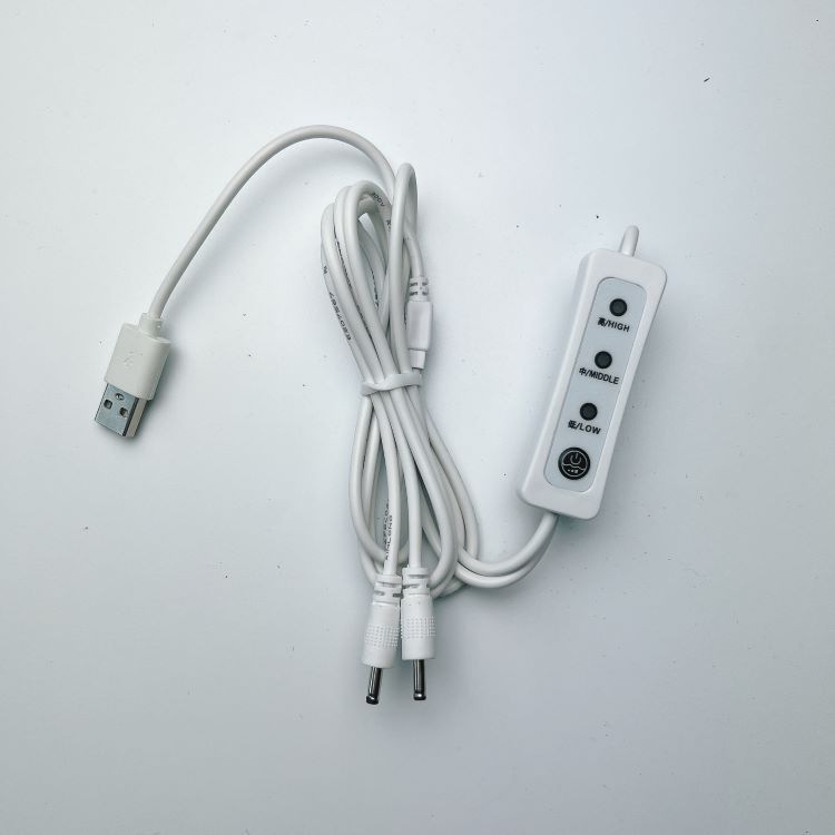 Gebreide USB-handschoenen met klep, verwarmd aan twee kanten