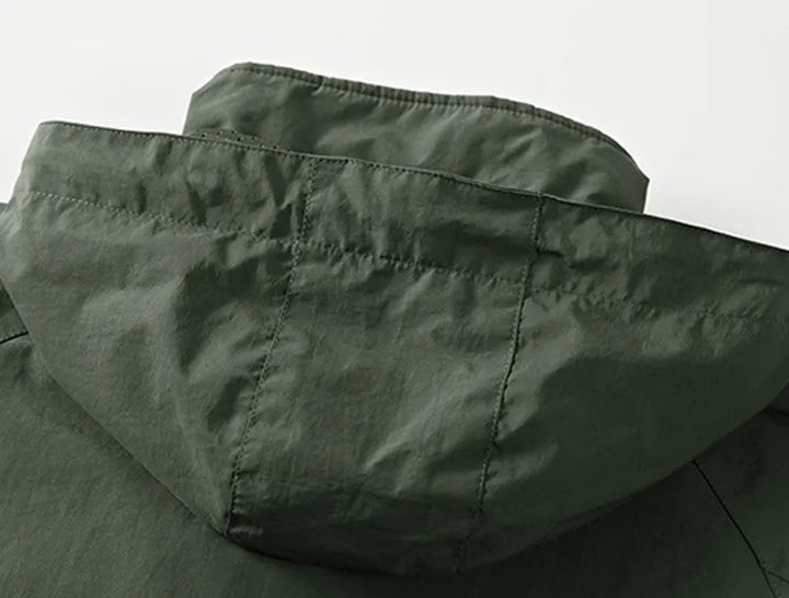 Waterdichte Outdoor Heren Jas met Afneembare Capuchon
