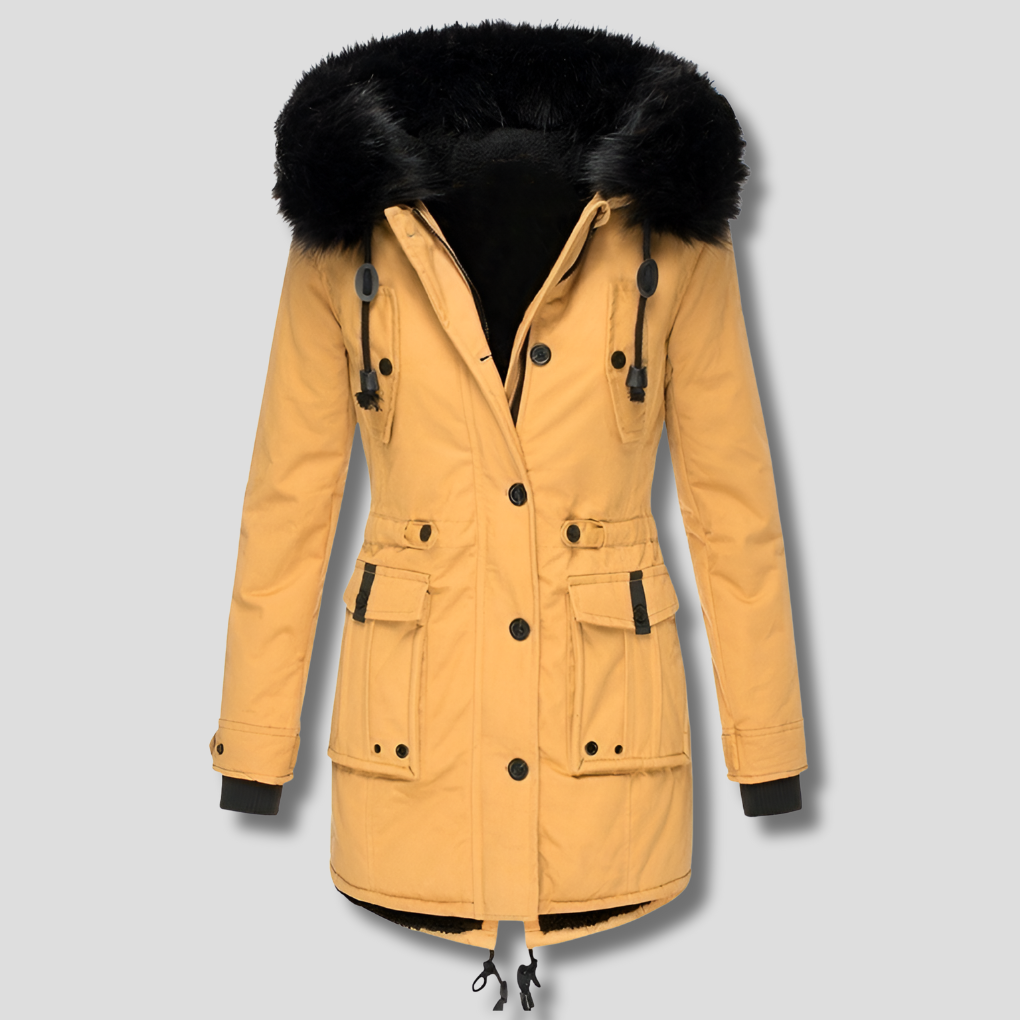 Warme Winterjas met Capuchon voor Dames