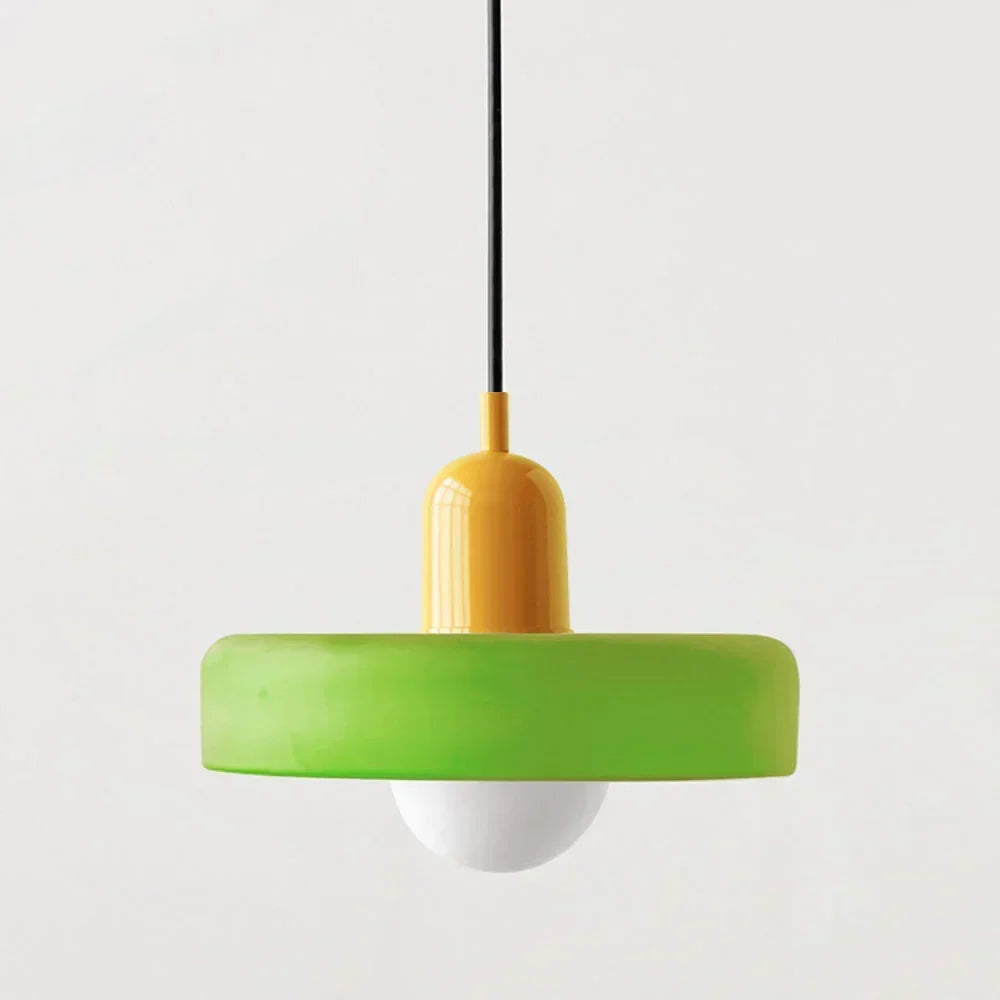 Bauhaus glas-in-lood hanglamp