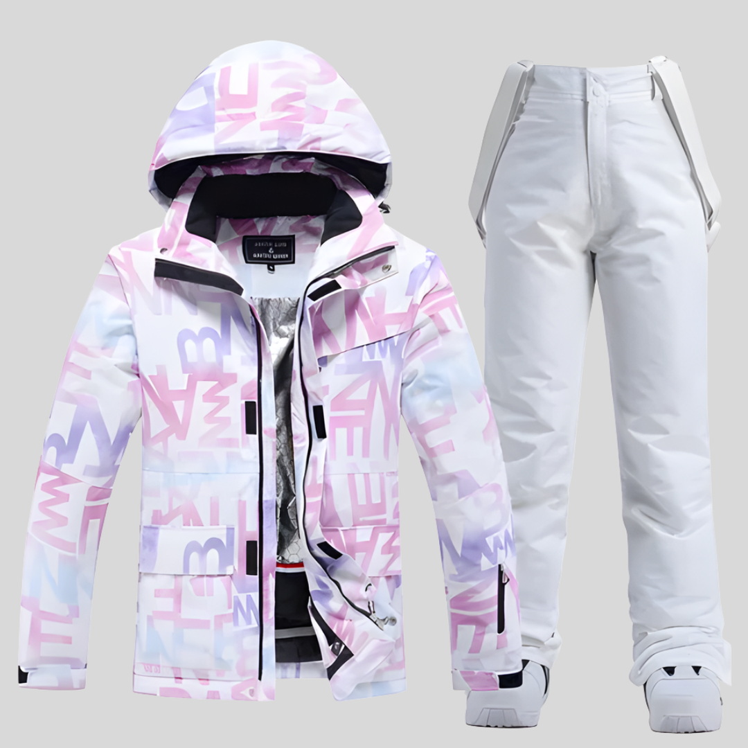 Ski-outfitset functioneel winterontwerp