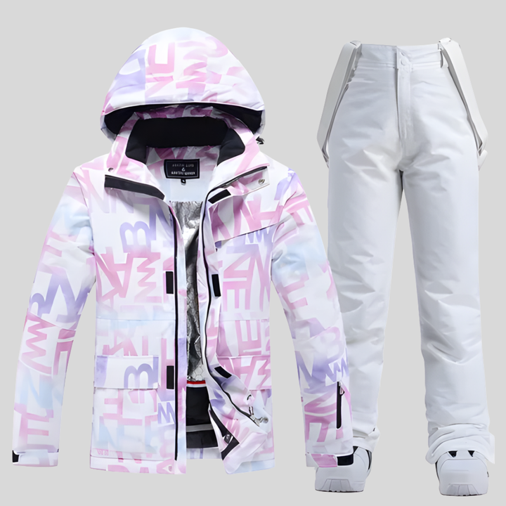 Ski-outfitset functioneel winterontwerp