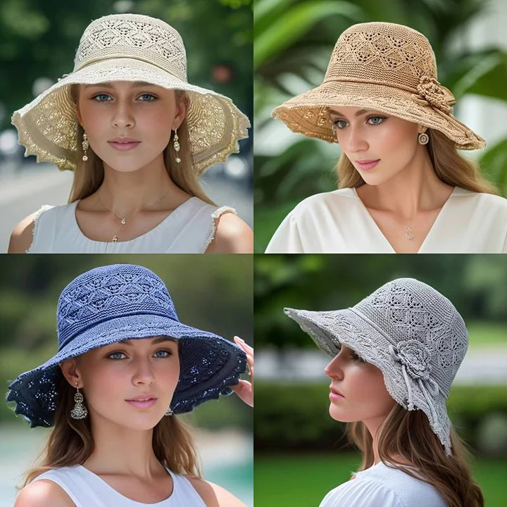 Elegante Zonnehoed Met Brede Rand