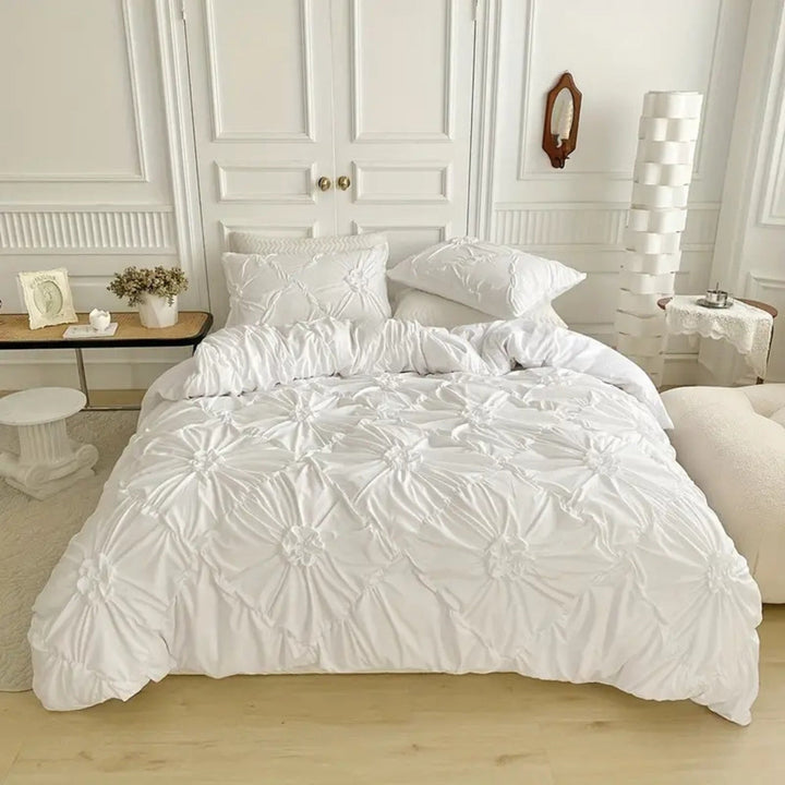Luxe Dekbedovertrekset met Pinch Pleat Design