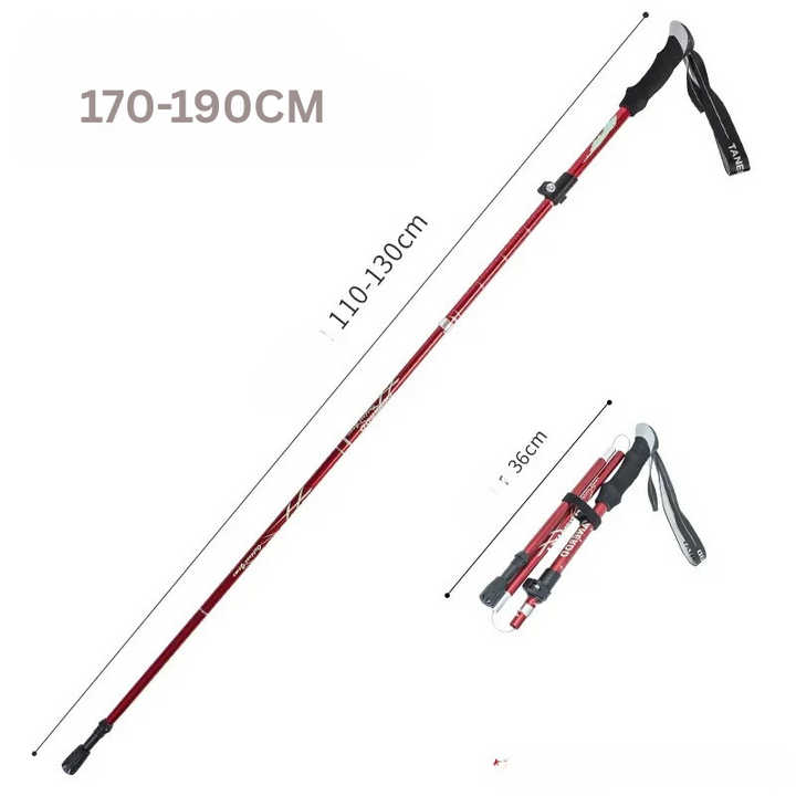Opvouwbare Telescopische Wandelstok van Aluminium voor Outdoor & Senioren