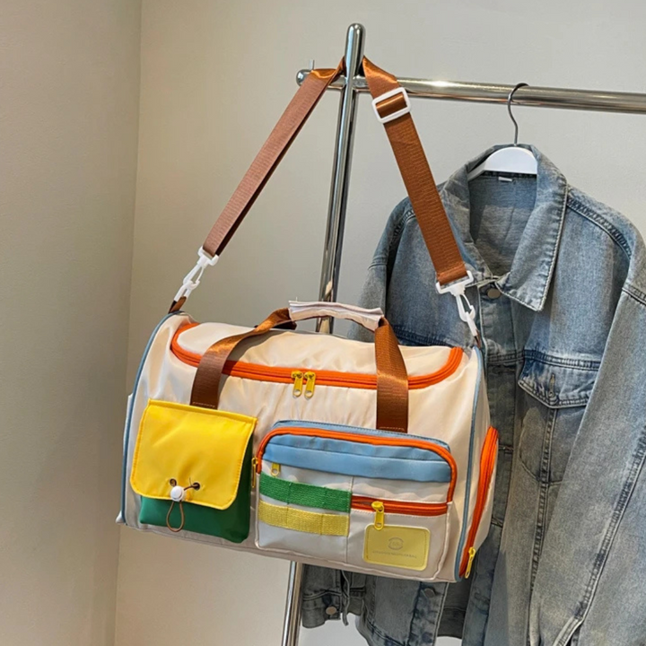 Lichtgewicht Reistas met Kleurblokken - FlexaBag