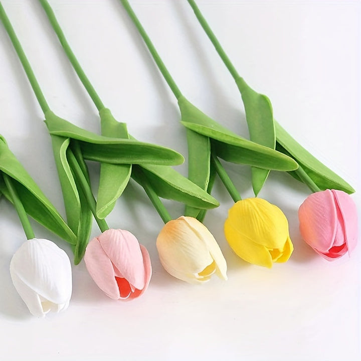 Set van 15 Realistische Kunsttulpen – Perfect voor Bruiloften, Feesten en Woondecoratie