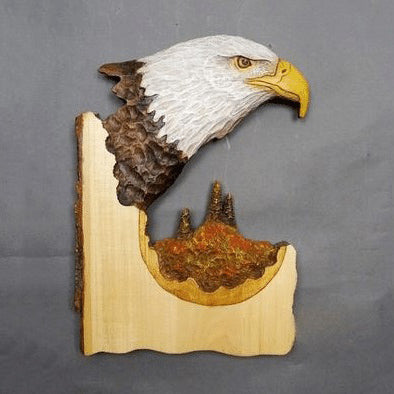 Handgesneden Houten Wanddecoratie in Diervorm