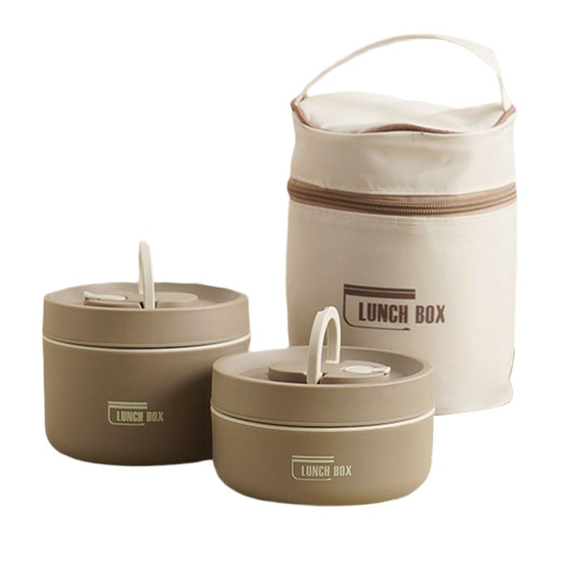 Geïsoleerde Lunchbox met Meerdere Lagen met GRATIS Draagtas - ThermoBox