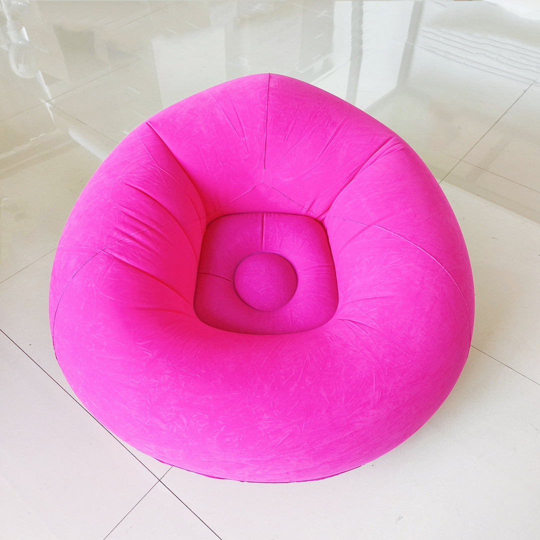 Zachte opblaasbare loungestoel – Ontspannen en compact voor binnen en buiten