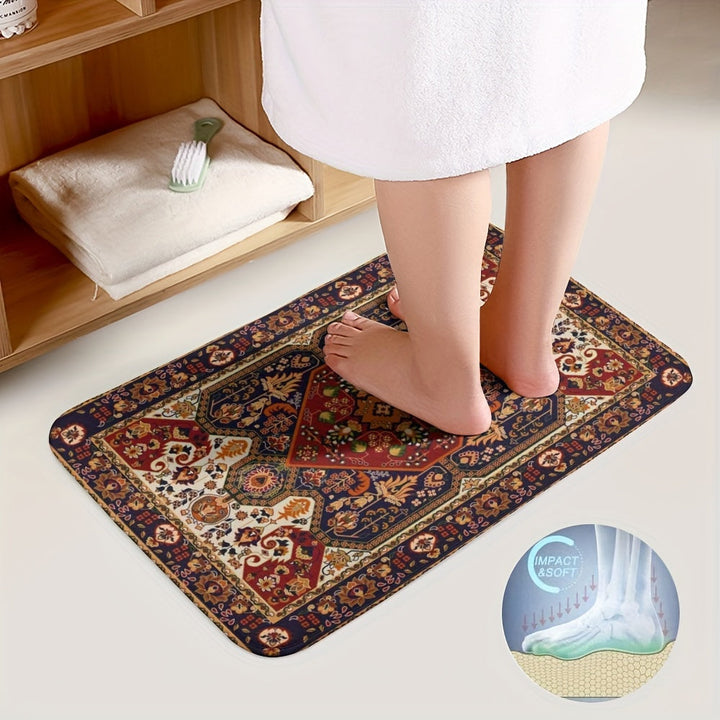 Op Perzië Geïnspireerde Badmattenset – Absorberend en Antislip
