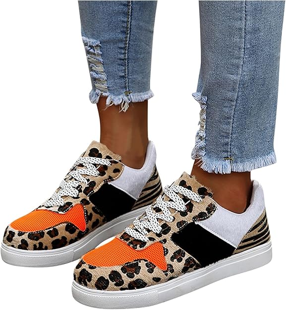 Comfortabele Panterprint Damesschoenen