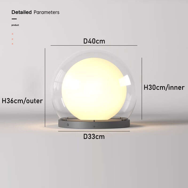 Moderne buitenlamp - Design in maanvorm