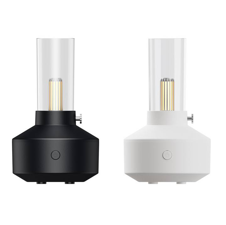 Retro aroma diffuser met gloeidraadlampje en kaarslichteffect