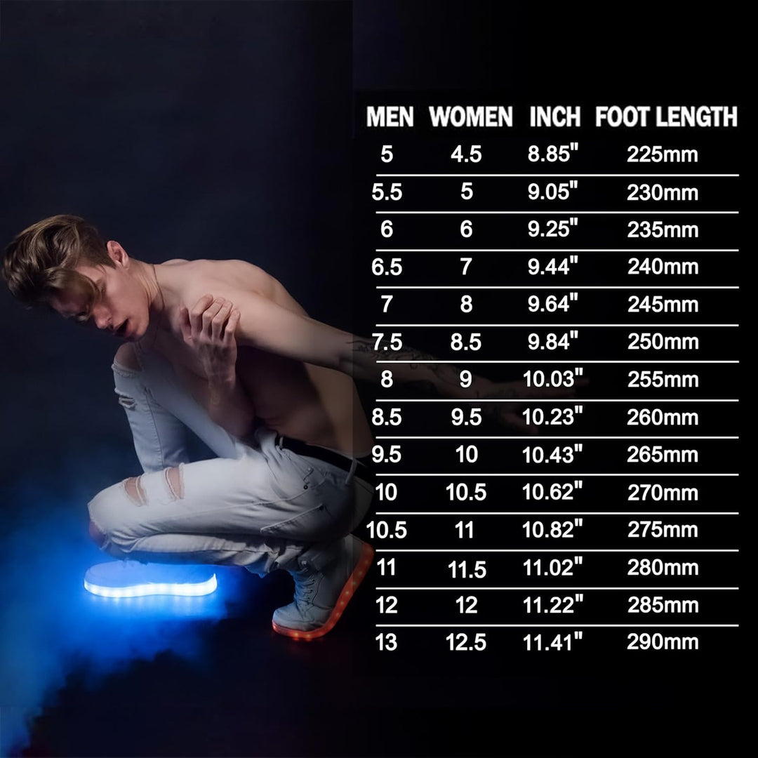 Trendy LED Sneakers met Oplaadbare Verlichting - LumaBoost