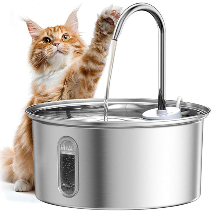 RVS waterfontein voor katten en kleine honden