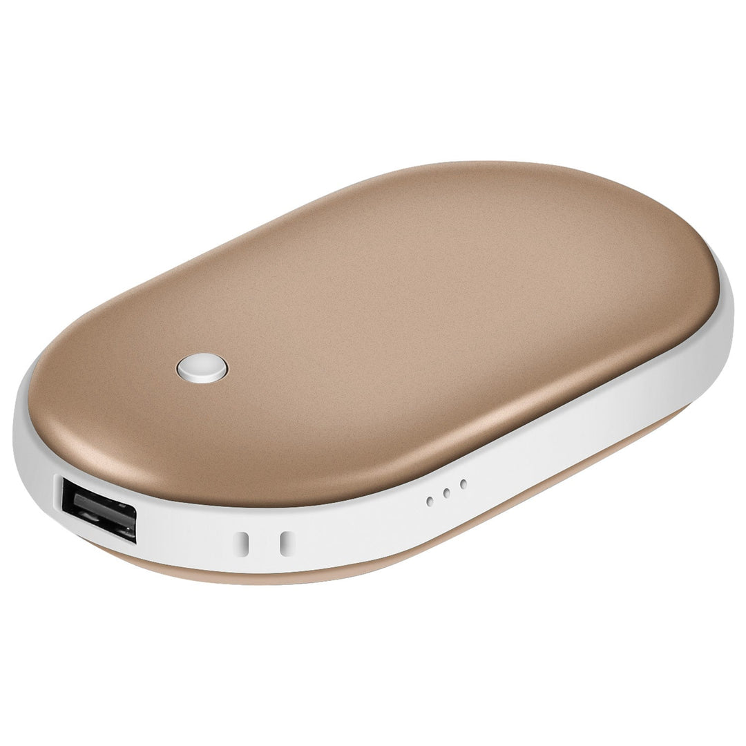 Handwarmer met powerbank van 5000 mAh, aan twee kanten warm