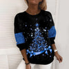 Kerstsweater met 3D-print voor dames – kerstboom of sneeuwvlok