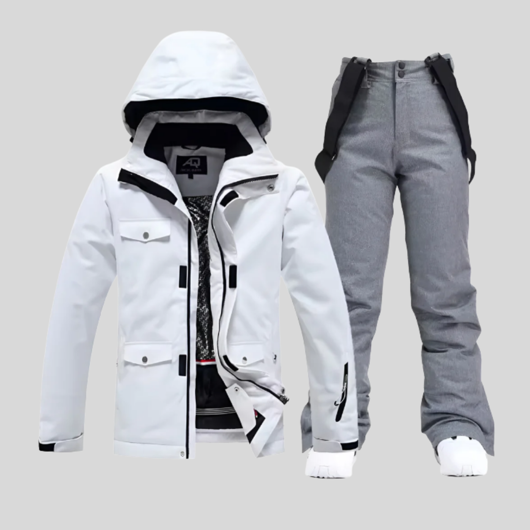 Dames ski-jas en -broekset, functionele winteroutfit