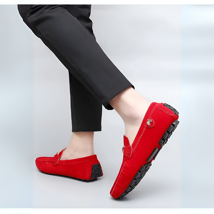 Suède instapmocassins voor heren