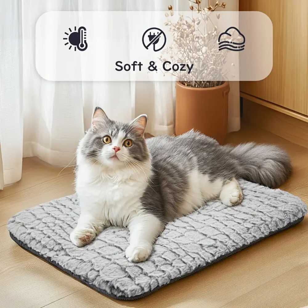 Warmtemat voor katten met afneembare, wasbare hoes