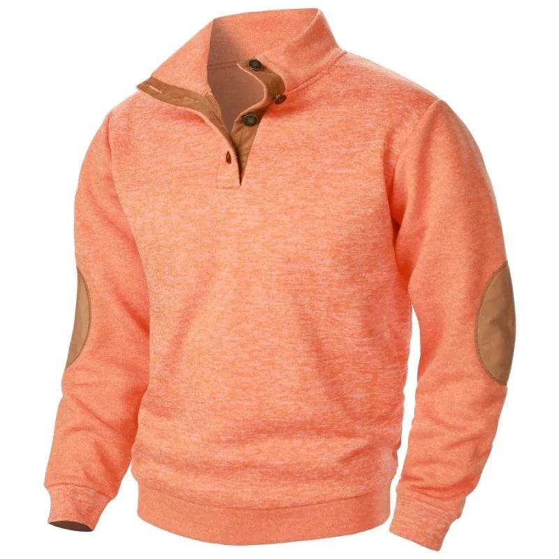 Heren V-hals Sweatshirt voor Outdoor & Casual Stijl