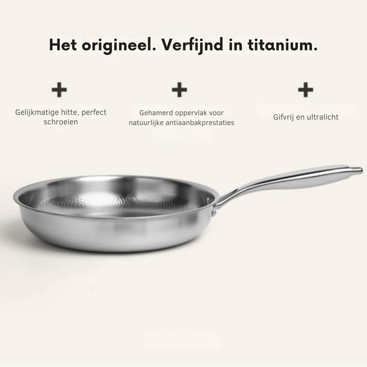 Titanium Pannenset – Pan, Keukengerei & Snijplank | Essentials voor een Duurzame Keuken