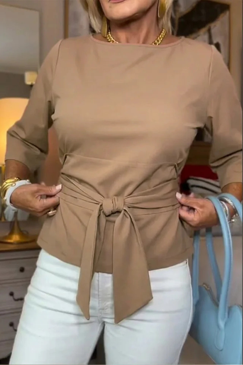 Daria™ | Stijlvolle Strik Taille Top