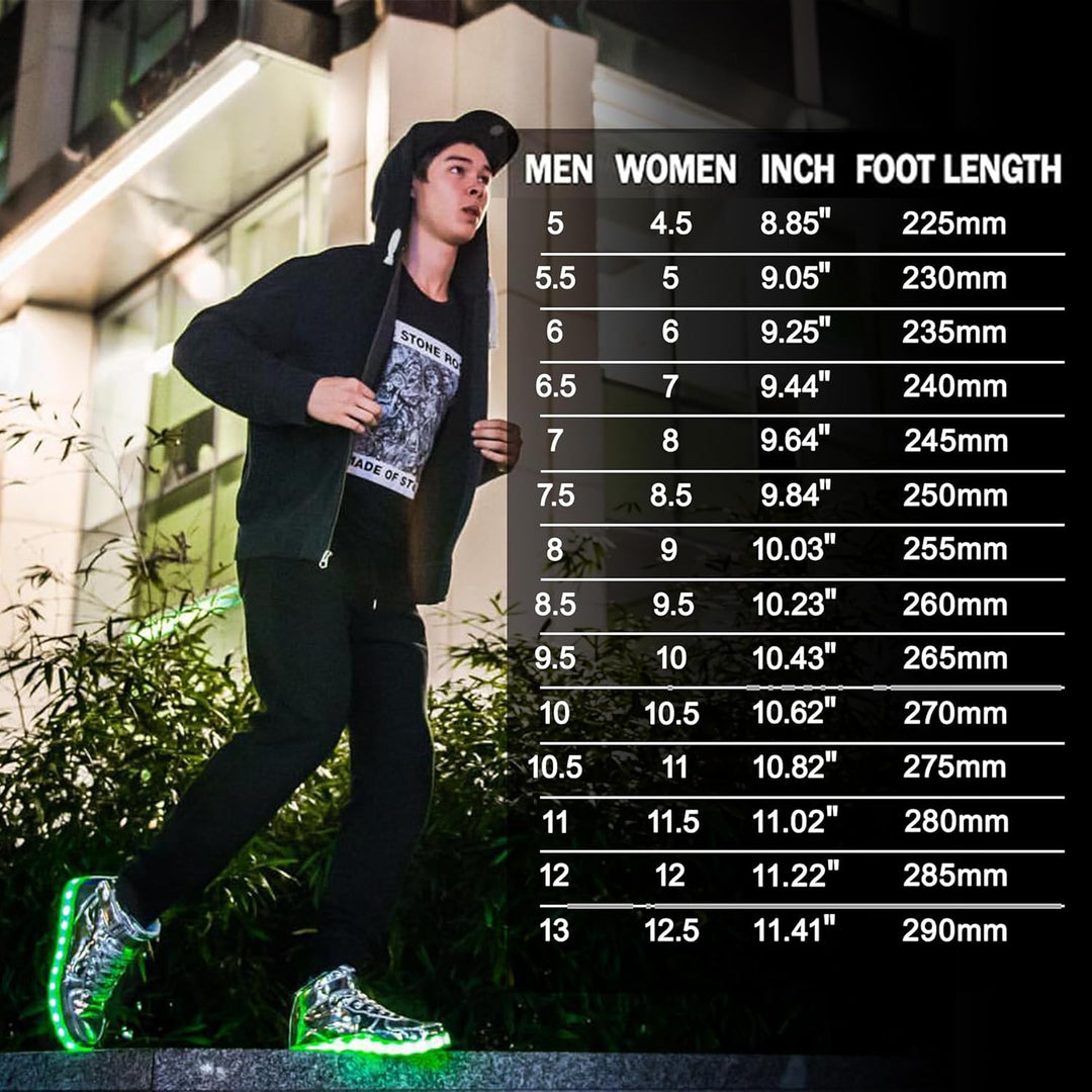 Trendy LED Sneakers met Oplaadbare Verlichting - LumaBoost