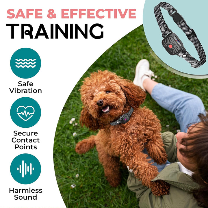 BelloSilent antiblafband voor kleine honden | Met geluid en trilling | Waterdicht IP87 | Verstelbaar en zachtaardig trainen