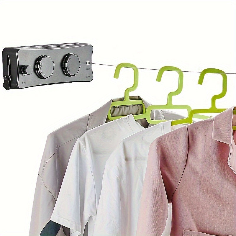 FlexiLine Dubbele Intrekbare Waslijn voor Zware Was - Compact en Ruimtebesparend Design