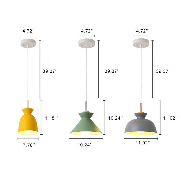AuroraLite Scandinavische Hanglamp | Design in Metaal | 1-Lichts | Moderne Kleuropties