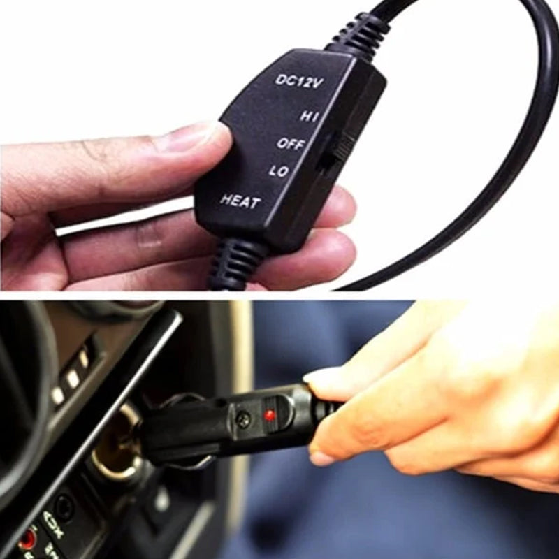 Elektrische warmtedeken voor in de auto met 12V-stekker